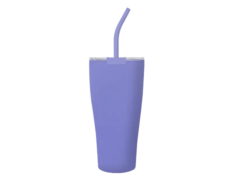 Wholesale Neutrals Insulated Tumbler with Straw 885ml