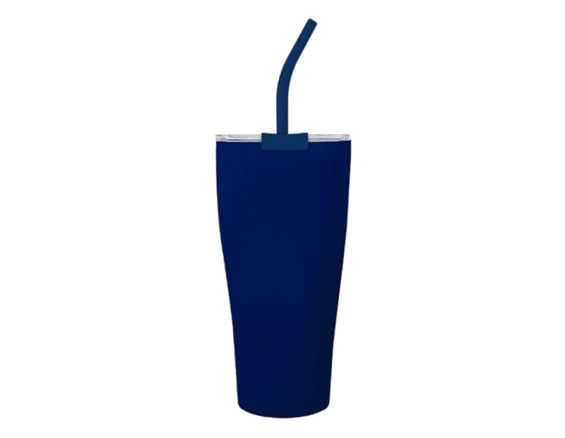 Wholesale Neutrals Insulated Tumbler with Straw 885ml