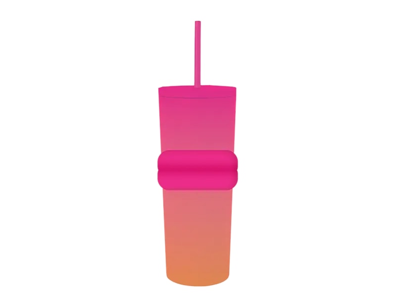 Wholesale Ombre Tumbler with Straw 700ml Wholesale Ombre Tumbler with Straw 700ml