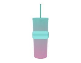 Wholesale Ombre Tumbler with Straw 700ml Wholesale Ombre Tumbler with Straw 700ml