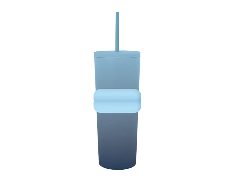 Wholesale Ombre Tumbler with Straw 700ml