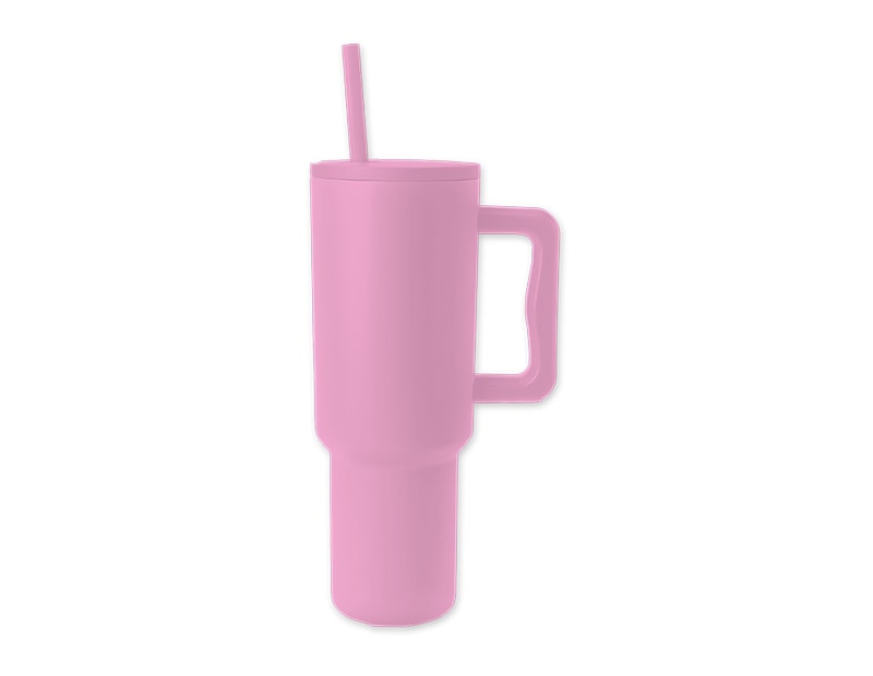 Wholesale Brights Double Walled Tumbler with Handle and Straw 1100ml Wholesale Brights Double Walled Tumbler with Handle and Straw 1100ml