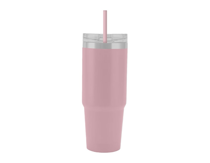 Wholesale Neutrals Tumbler with Straw 650ml Wholesale Neutrals Tumbler with Straw 650ml