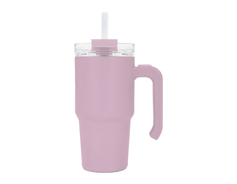 Wholesale Double Walled Cup With Handle And Straw 20oz Wholesale Double Walled Cup With Handle And Straw 20oz