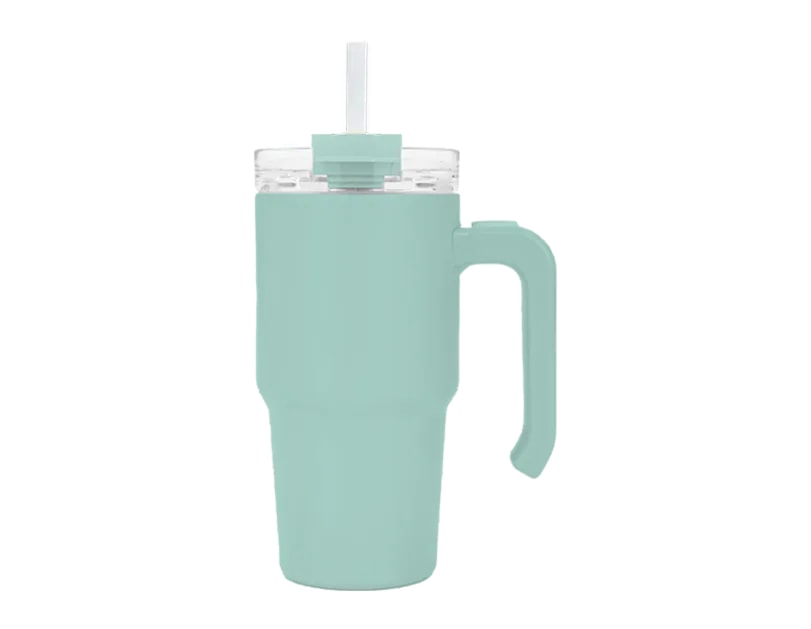 Wholesale Double Walled Cup With Handle And Straw 20oz Wholesale Double Walled Cup With Handle And Straw 20oz