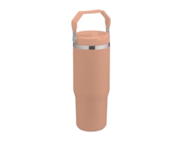 Wholesale Neutral Double Walled Drinking Tumbler With Handle And Flip Straw Wholesale Neutral Double Walled Drinking Tumbler With Handle And Flip Straw