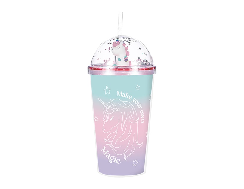 Wholesale Unicorn Cup With Straw 450ml Wholesale Unicorn Cup With Straw 450ml