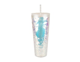 Wholesale Crystal Effect Cup With Straw 710ml Wholesale Crystal Effect Cup With Straw 710ml