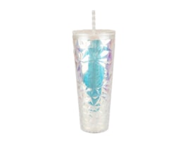 Wholesale Crystal Effect Cup With Straw 710ml