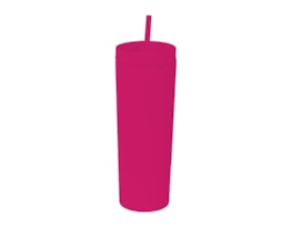 Wholesale Block Colour Rubber Cup With Straw 450ml Wholesale Block Colour Rubber Cup With Straw 450ml