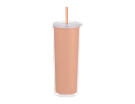 Wholesale Inner Ribbed Cup With Straw 700ml Wholesale Inner Ribbed Cup With Straw 700ml