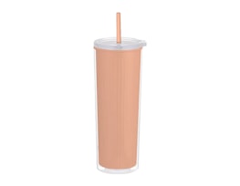 Wholesale Inner Ribbed Cup With Straw 700ml Wholesale Inner Ribbed Cup With Straw 700ml