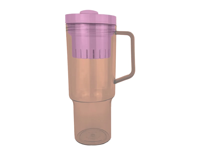Wholesale Clear Colour Cup With Mix Match Straw 1200ml