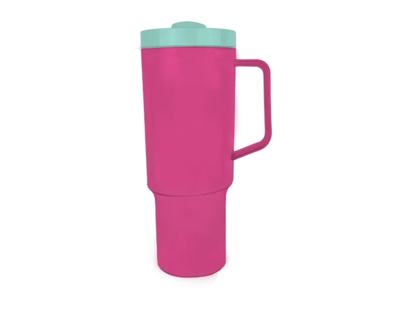 Wholesale Solid Colour Cup With Mix Match Straw 1200ml
