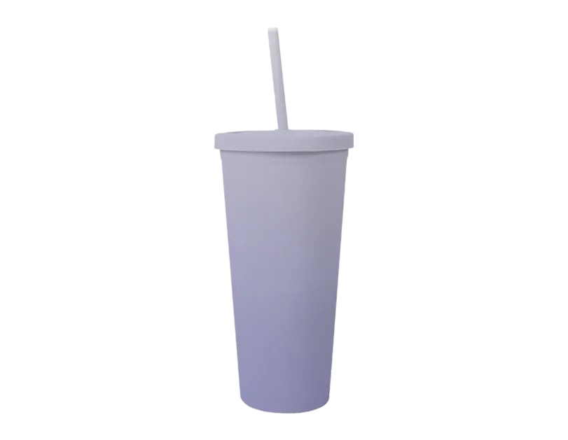 Wholesale Ombre Cup With Straw 650ml