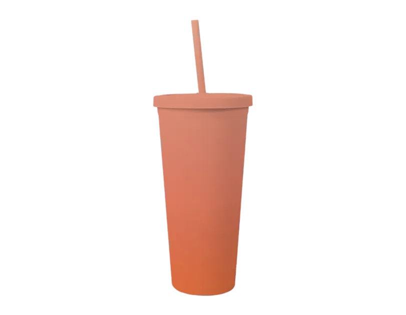 Wholesale Ombre Cup With Straw 650ml