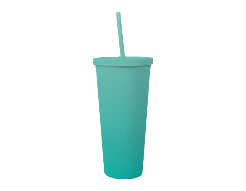 Wholesale Ombre Cup With Straw 650ml