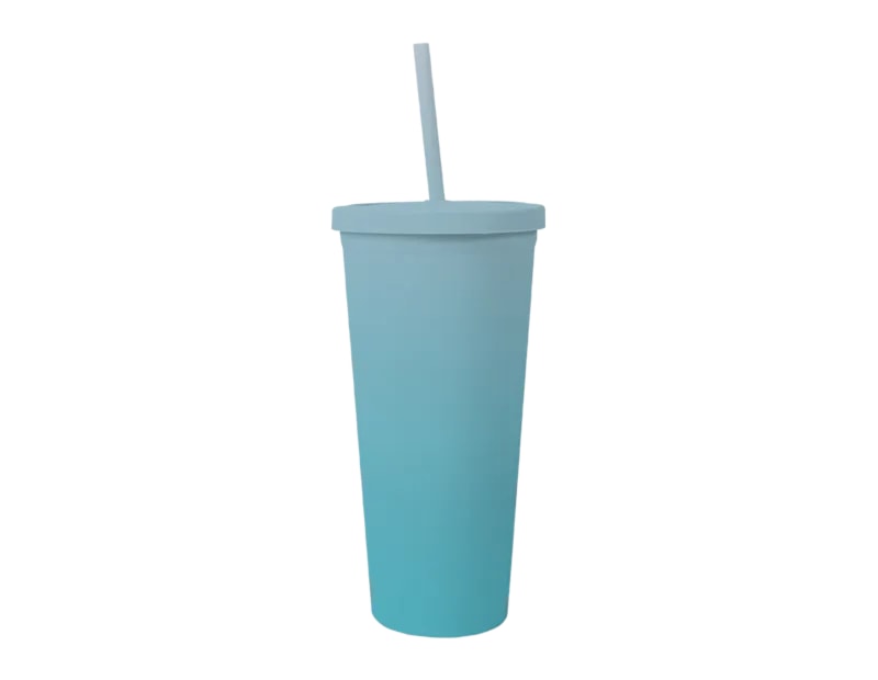 Wholesale Ombre Cup With Straw 650ml Wholesale Ombre Cup With Straw 650ml