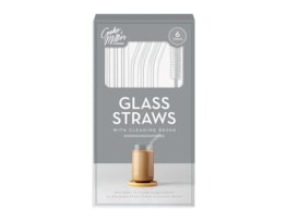Wholesale Glass Straw Set With Brush 6pk