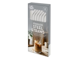 Wholesale Stainless Steel Reusable Straws 6PK - CDU