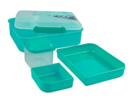 Wholesale Sectioned Double Layer Lunch Box With Sauce Pot 1500ml Wholesale Sectioned Double Layer Lunch Box With Sauce Pot 1500ml