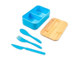 Wholesale Lunch Box with Bamboo Lid & Cutlery Set Wholesale Lunch Box with Bamboo Lid & Cutlery Set