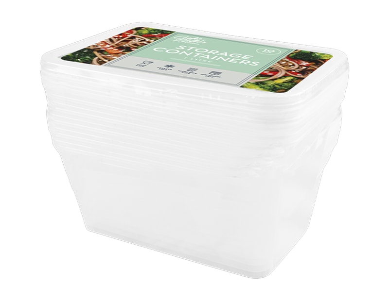 Bulk Buy Wholesale Freezer to Microwave Containers 10pk