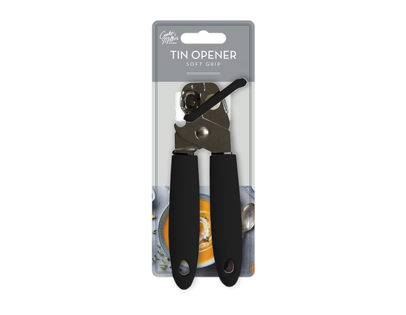 Wholesale Soft Grip Tin Opener Wholesale Soft Grip Tin Opener in Black
