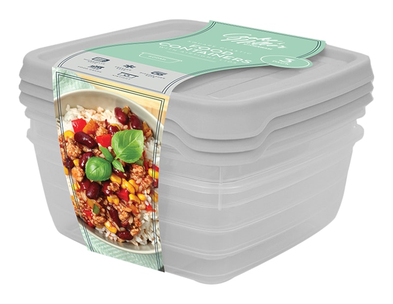 Wholesale Plastic Container 3pk