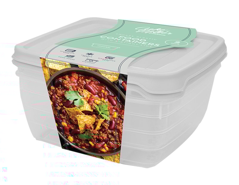 Wholesale Plastic Container 2pk