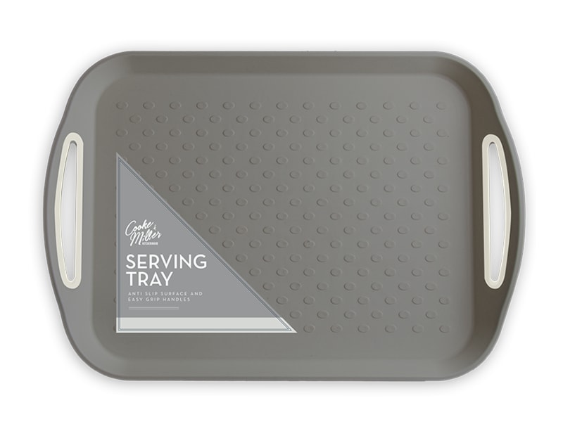 Wholesale Large Anti Slip Serving Tray Wholesale Large Anti Slip Serving Tray in Grey