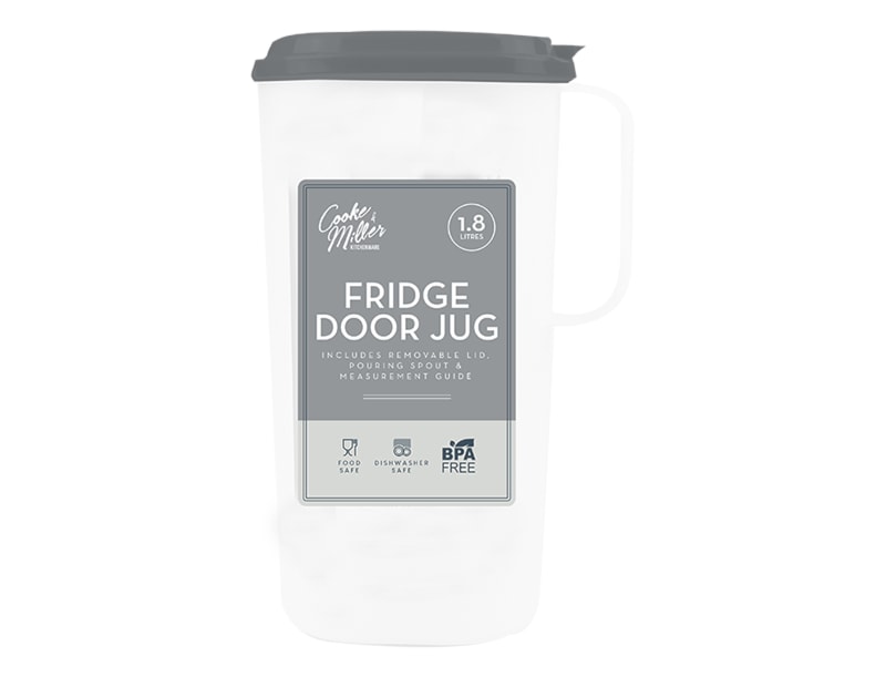 Wholesale Fridge Door Jug 1.8L Wholesale Fridge Door Jug 1.8L in Grey
