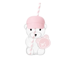 Bulk Buy Bear Cup With Straw 500ml