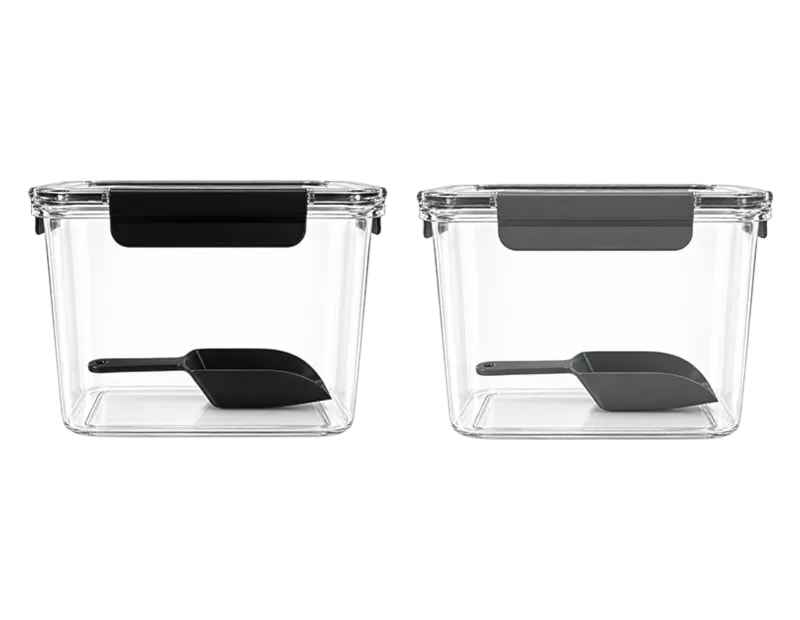 Wholesale Airtight Clip Lock Container with Scoop 2.6L Wholesale Airtight Clip Lock Container with Scoop 2.6L