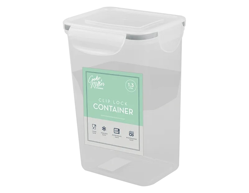 Rectangle Clip Lock Container 1300ml Rectangle Clip Lock Container 1300ml