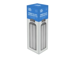 Wholesale Ribbed Glass Water Bottle 500ml