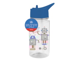 Wholesale Boys Printed Bottle With Straw 400ml Wholesale Boys Printed Bottle With Straw 400ml