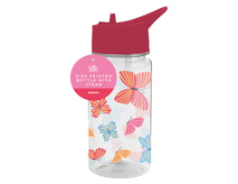 Wholesale Girls Printed Bottle With Straw 400ml Wholesale Girls Printed Bottle With Straw 400ml
