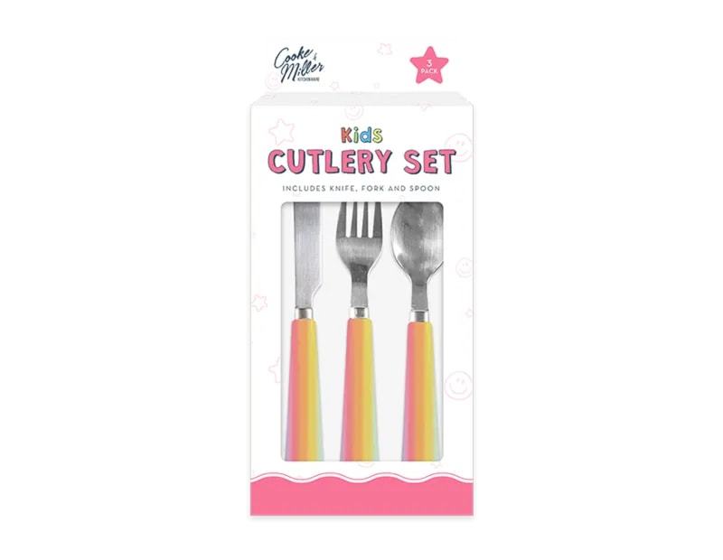 Wholesale Unicorn 3 Piece Cutlery Set CDU Wholesale Unicorn 3 Piece Cutlery Set CDU