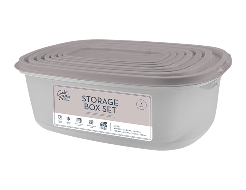 Wholesale Natural Storage Box Set 7pk Wholesale Natural Storage Box Set 7pk