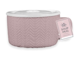 Wholesale Natural Embossed Soup Mug Wholesale Natural Embossed Soup Mug