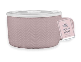 Wholesale Natural Embossed Soup Mug Wholesale Natural Embossed Soup Mug