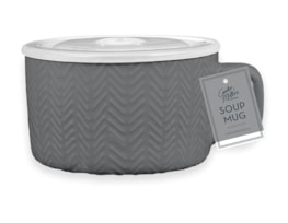 Wholesale Natural Embossed Soup Mug Wholesale Natural Embossed Soup Mug