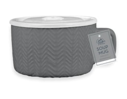 Wholesale Natural Embossed Soup Mug Wholesale Natural Embossed Soup Mug