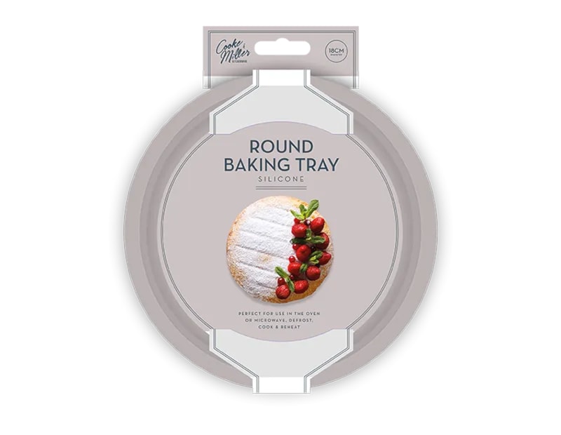 Wholesale Natural Silicone Round Baking Tray 18cm Wholesale Natural Silicone Round Baking Tray 18cm