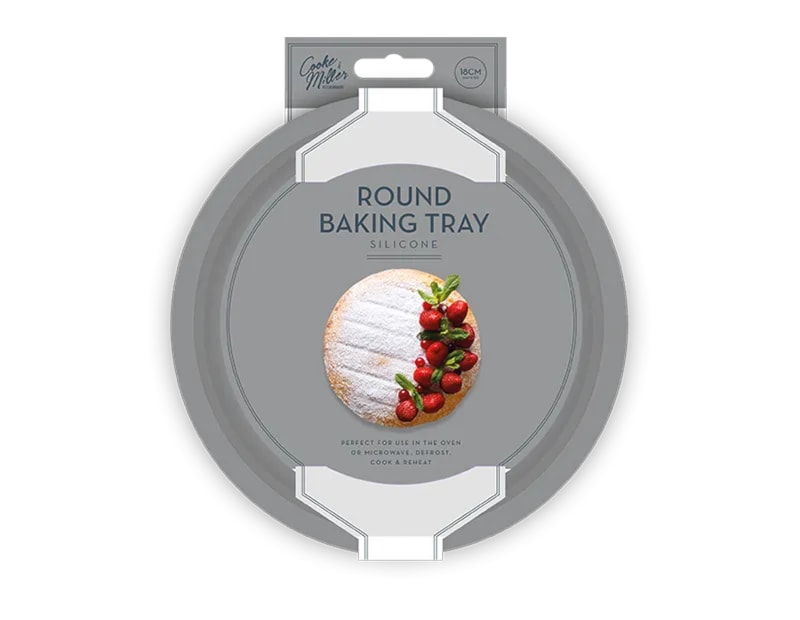 Wholesale Natural Silicone Round Baking Tray 18cm Wholesale Natural Silicone Round Baking Tray 18cm