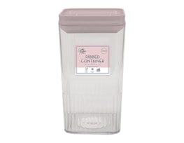 Wholesale Natural Ribbed Container with Vacuum Lid 1300ml Wholesale Natural Ribbed Container with Vacuum Lid 1300ml