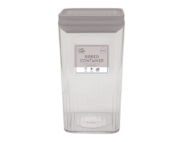 Wholesale Natural Ribbed Container with Vacuum Lid 1300ml Wholesale Natural Ribbed Container with Vacuum Lid 1300ml