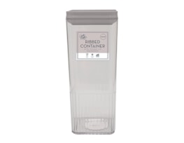 Wholesale Natural Ribbed Container with Vacuum Lid 1800ml Wholesale Natural Ribbed Container with Vacuum Lid 1800ml