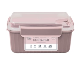Wholesale Natural Ribbed Clip Lock Container 960ml Wholesale Natural Ribbed Clip Lock Container 960ml